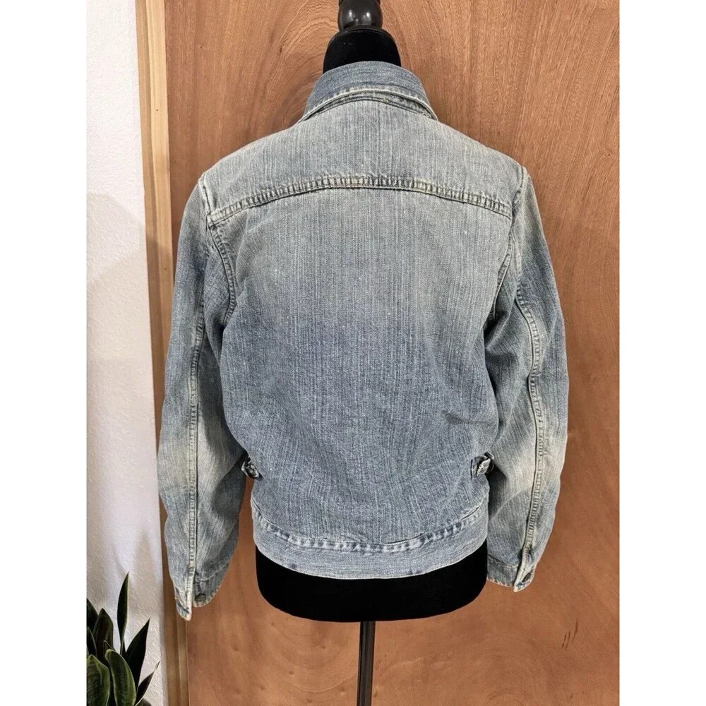 Vintage Ralph Lauren Denim Chore Coat 90’s Y2K Wmns Large Cabincore Cottagecore - Picture 7 of 16